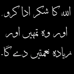 Allah Ka Shukar Quotes in Urdu Image